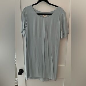 Aritzia Wilfred Free Light Blue T-Shirt Dress, Medium